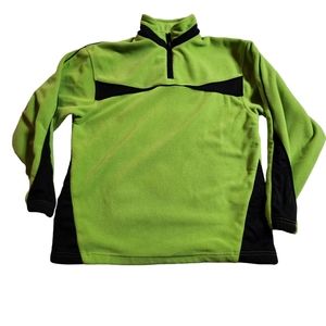 Izod PerformX Women's Green Fleece 1/4 Zip Jacket Size Large(14-16)  C14